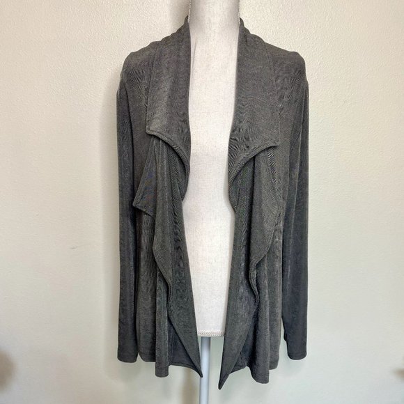 Chico's Travelers Sweaters - Chico's Travelers Silver Gray Cardigan